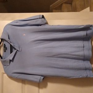 Men's Polo by Ralph Lauren size L power blue polo shirt light pink man and horse